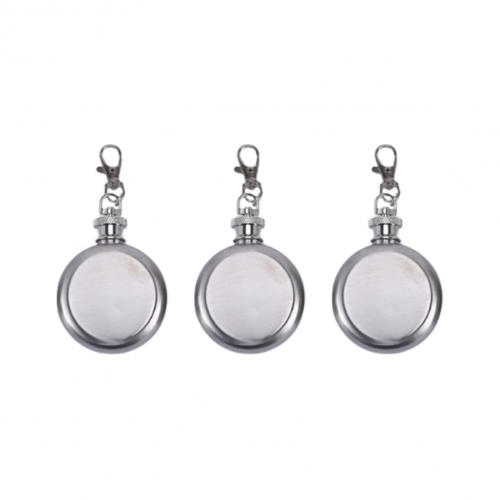 Mega Kit Photo Keychains Round 30mm 1 1/4 Antique Silver