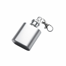1 OZ Stainless Steel Flask with keychain