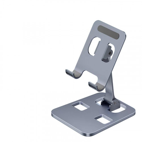 Portable Aluminum Fully Foldable Angle Adjustable Desk Cell Phone Stand  Holder